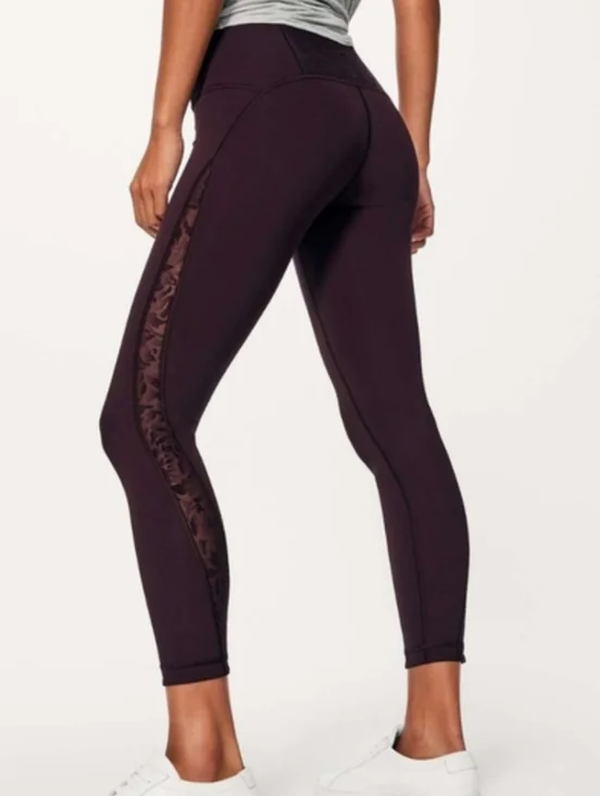Lululemon Meant to Move High-Rise Tight 25" - Size 4 - Black Cherry - Picture 1 of 12